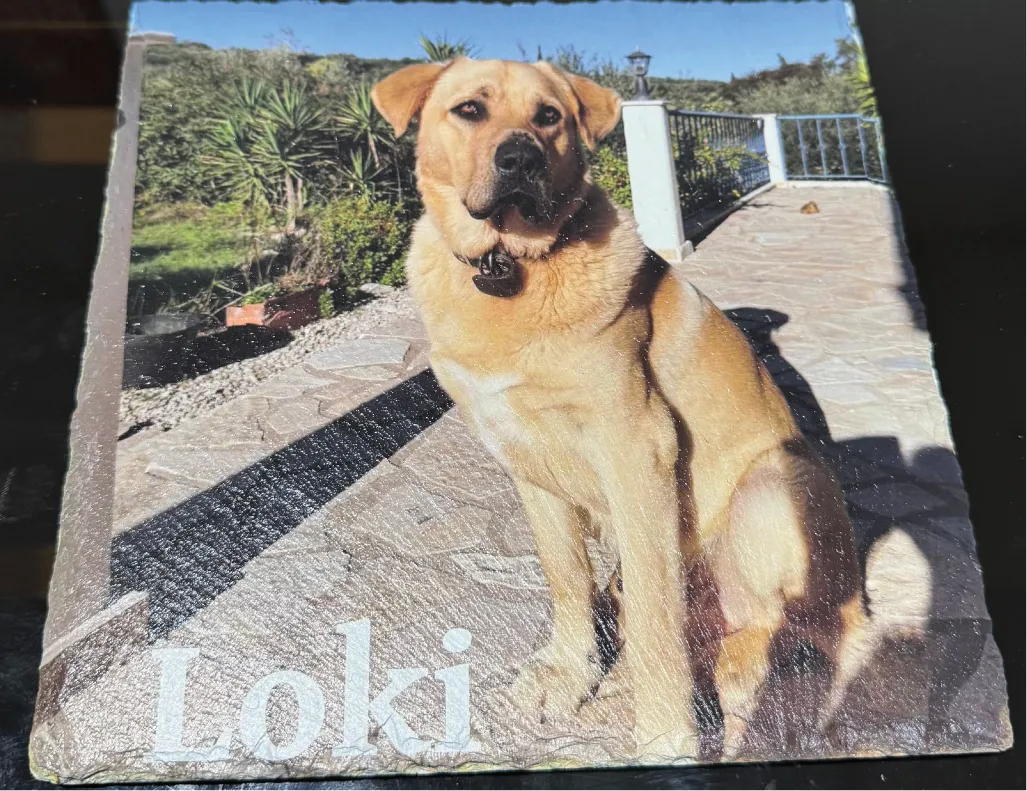 Schieferplatte mit UV-Druck